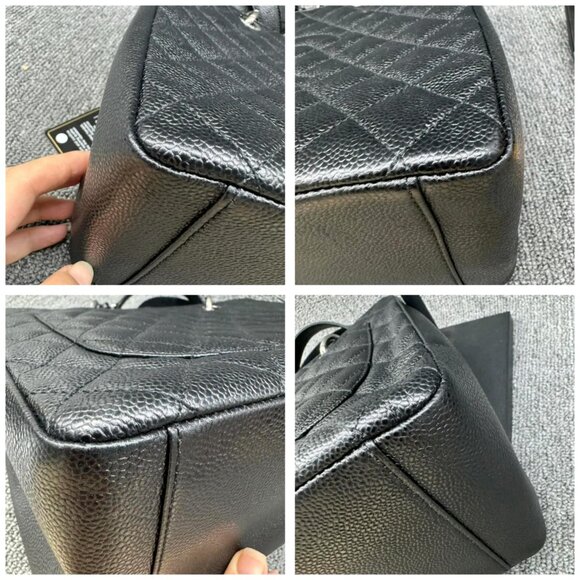 100% Authentic CHANEL GST Black Caviar Tote Bag - Picture 8 of 14